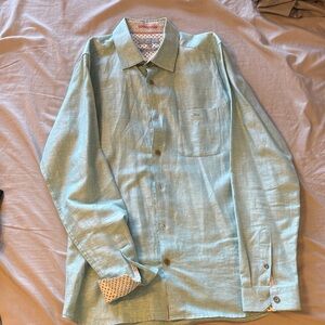 Ted Baker London Aqua Button-Up Shirt